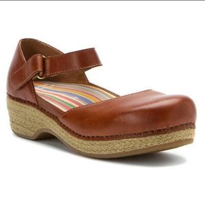 Dansko Whiskey jute mary janes clogs size 41
